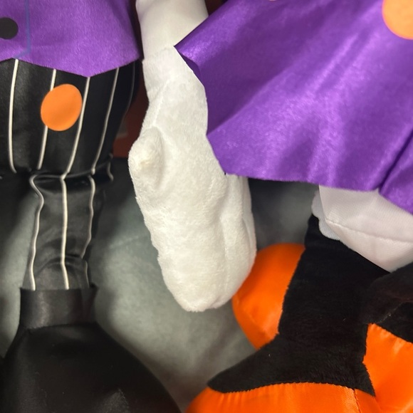 Mickey And Minnie Mouse Halloween Plush Vampire And Witch 18” - Picture 9 of 10